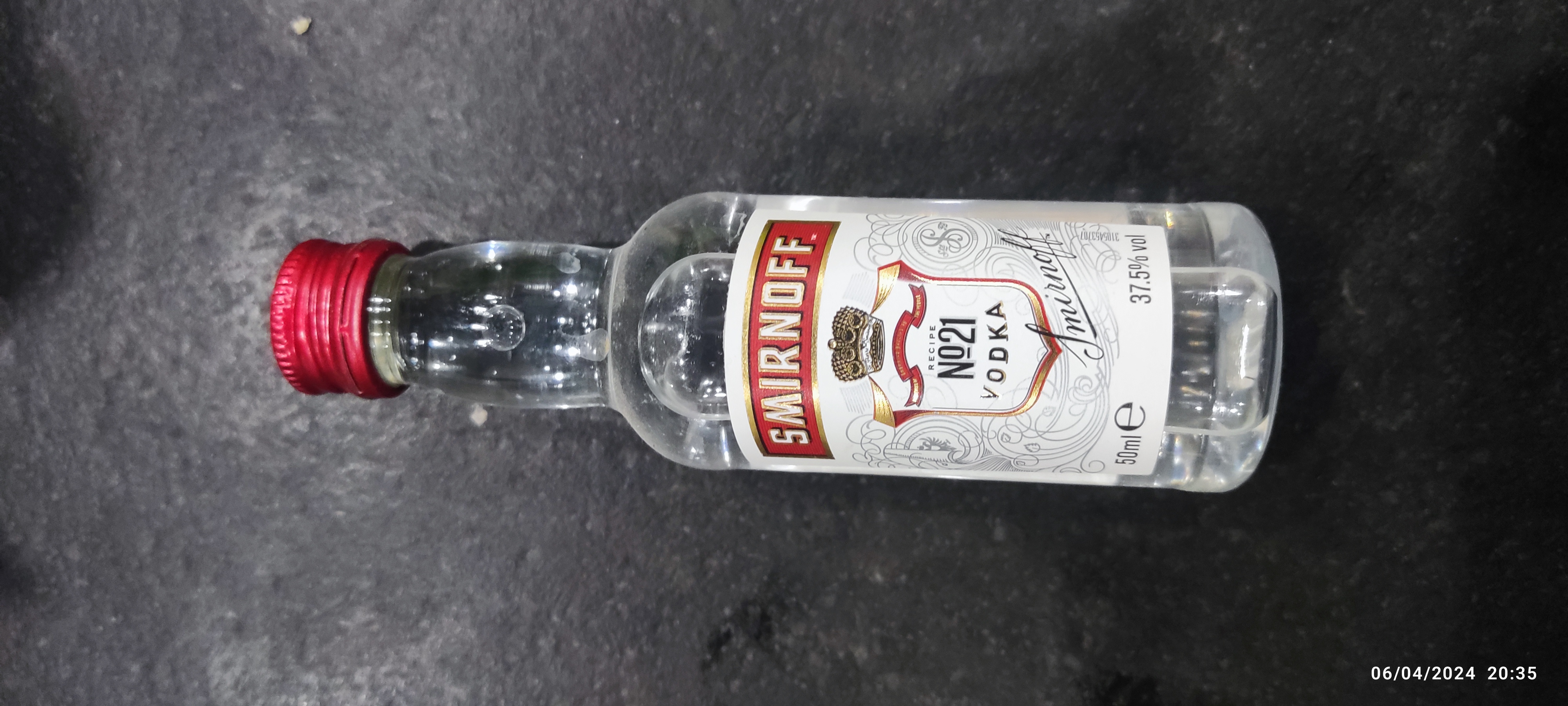 Bottle of Smirnoff No. 21 Vodka